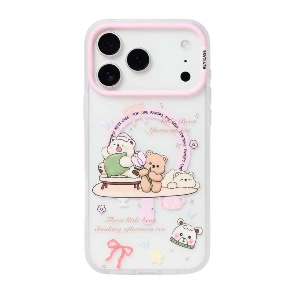Coque iPhone "Bear Tea Time" — Édition Kawaïï Cozy Friends